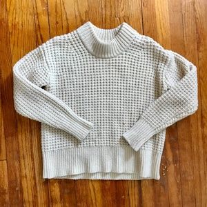 Everlane Wool Cashmere Square Waffle Crew